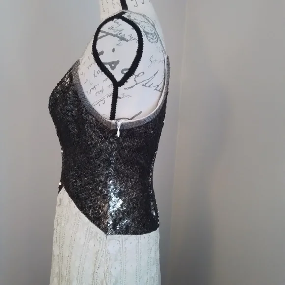 Rare Free People Kristin's Limited Edition Glamour Dress Sequin Lace - 10